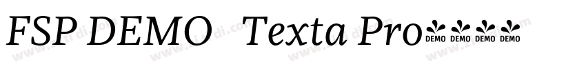 FSP DEMO   Texta Pro字体转换